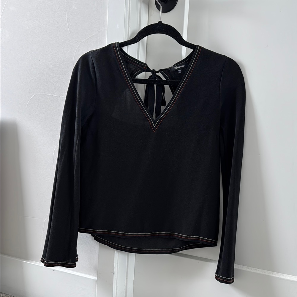 Elegant Black Long Sleeve Top